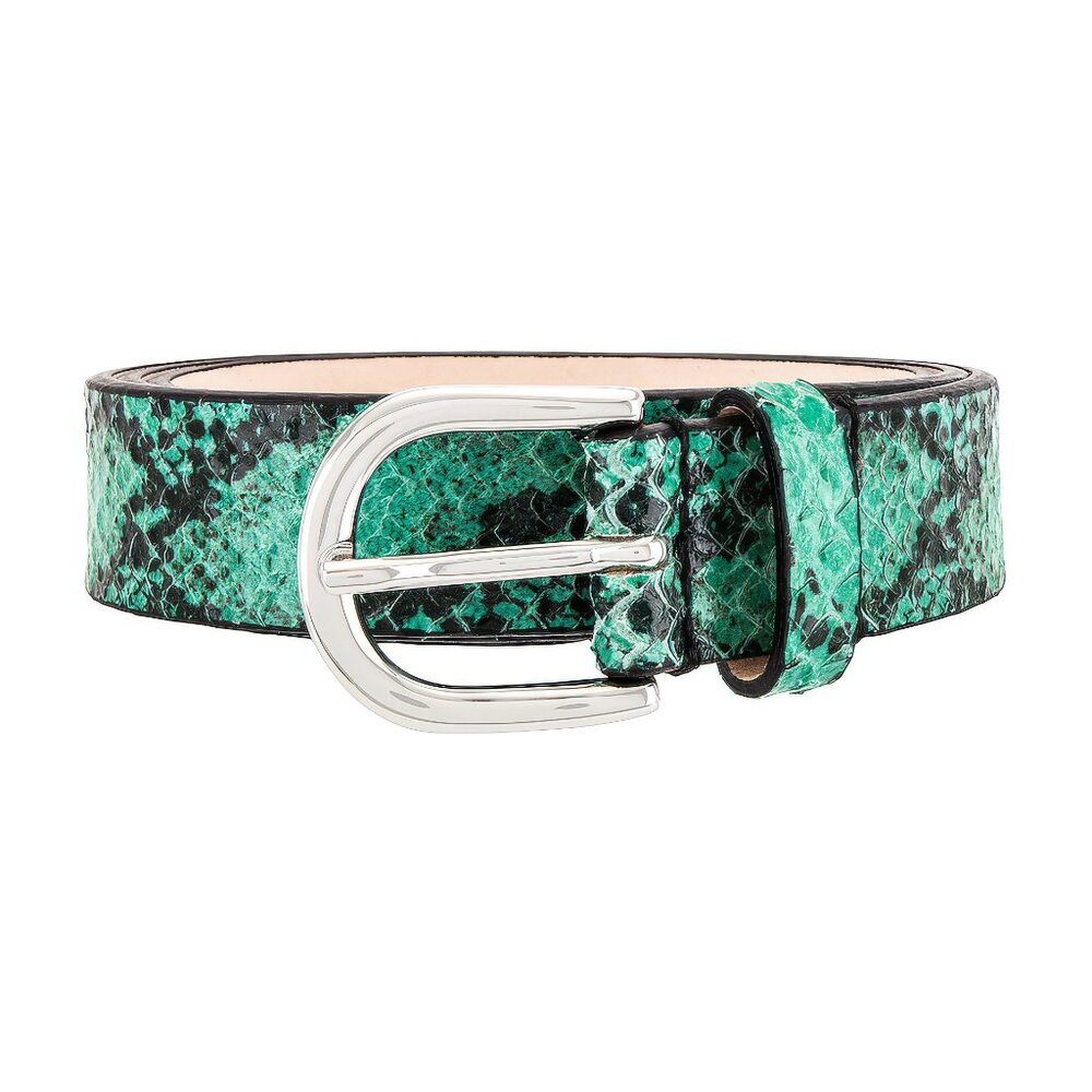 Isabel Marant Snakeskin-Print Leather Belt